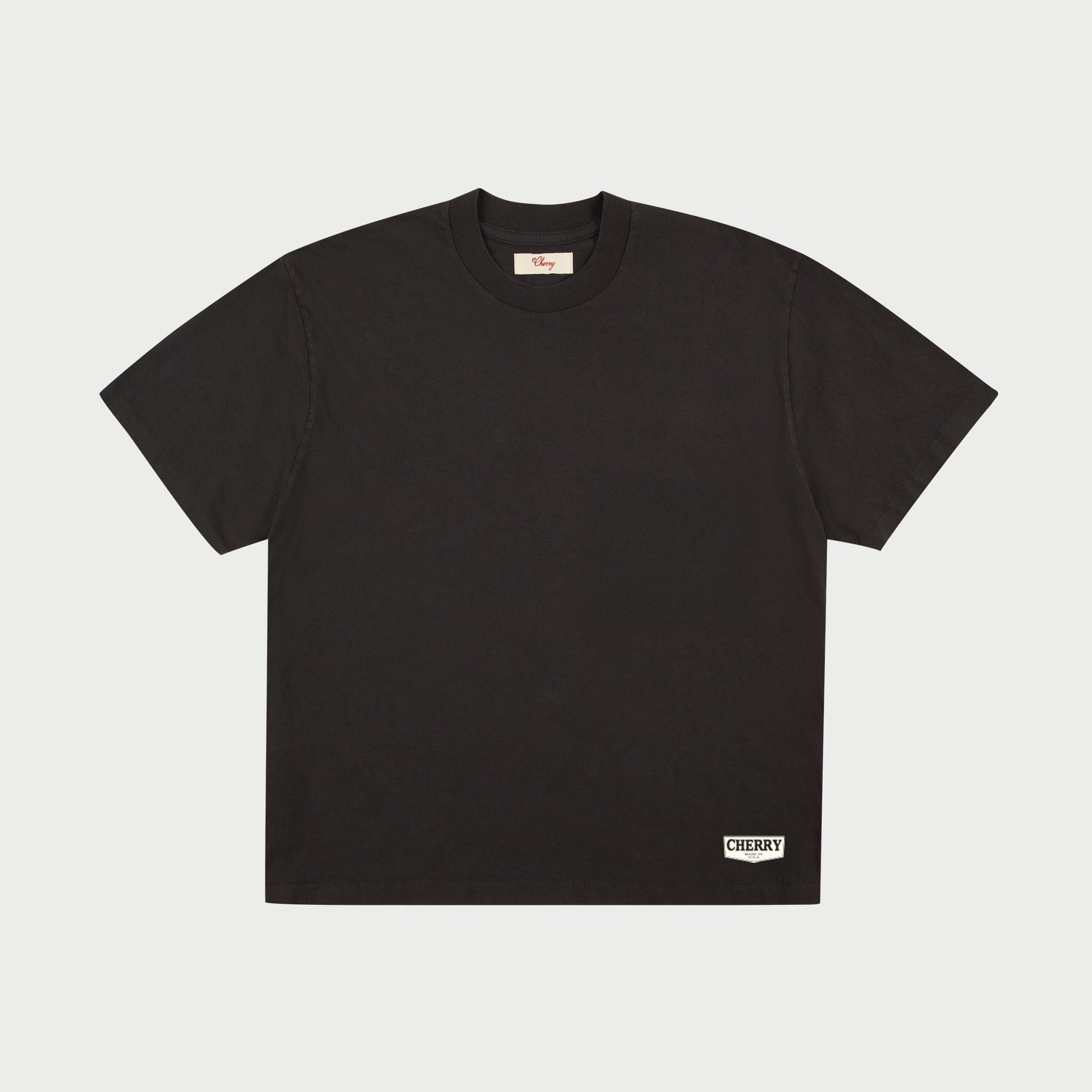 Chevron Boxy T-Shirt (Vintage Black)