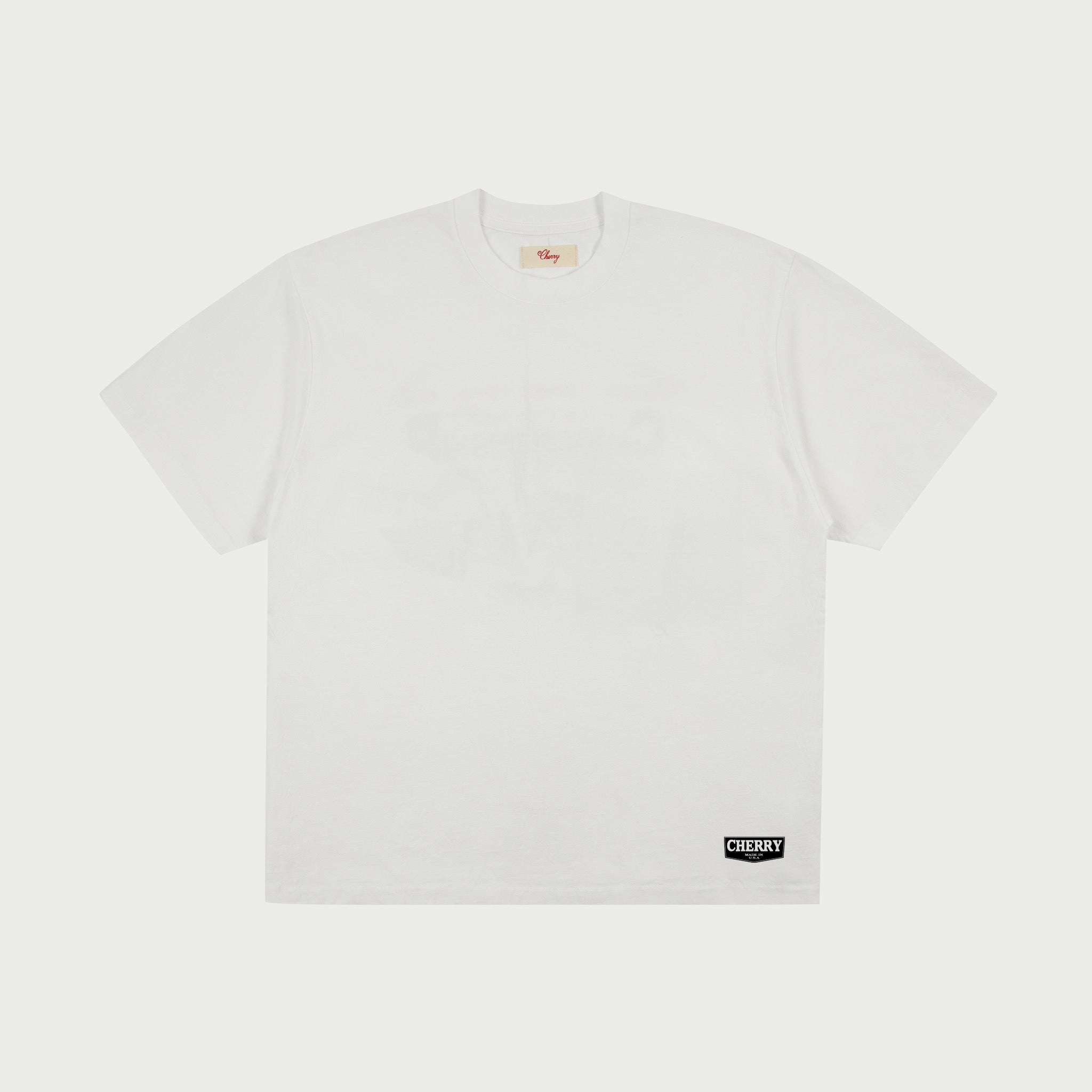Chevron Boxy T-Shirt (Vintage White)