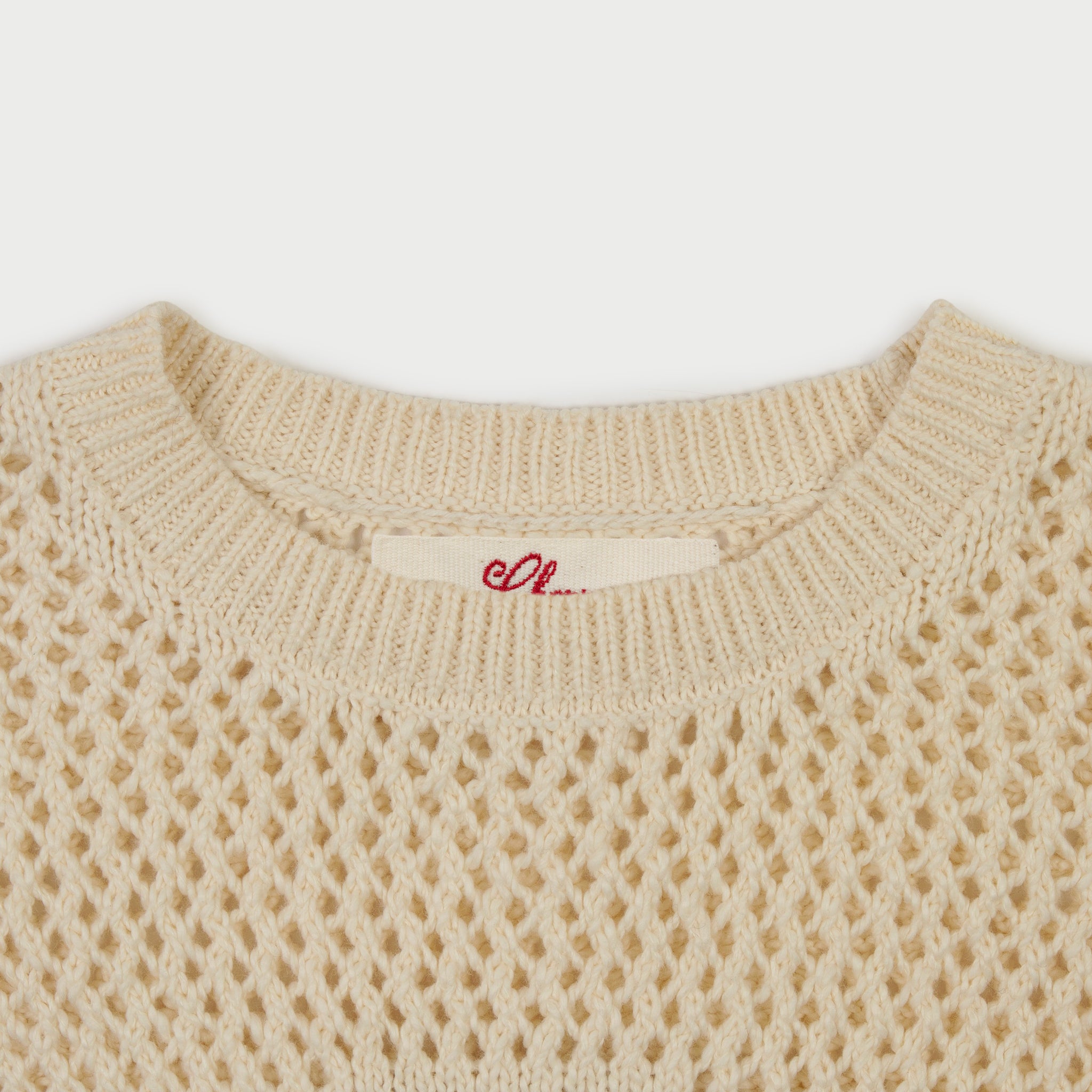 Knit Western Crew (Cream)