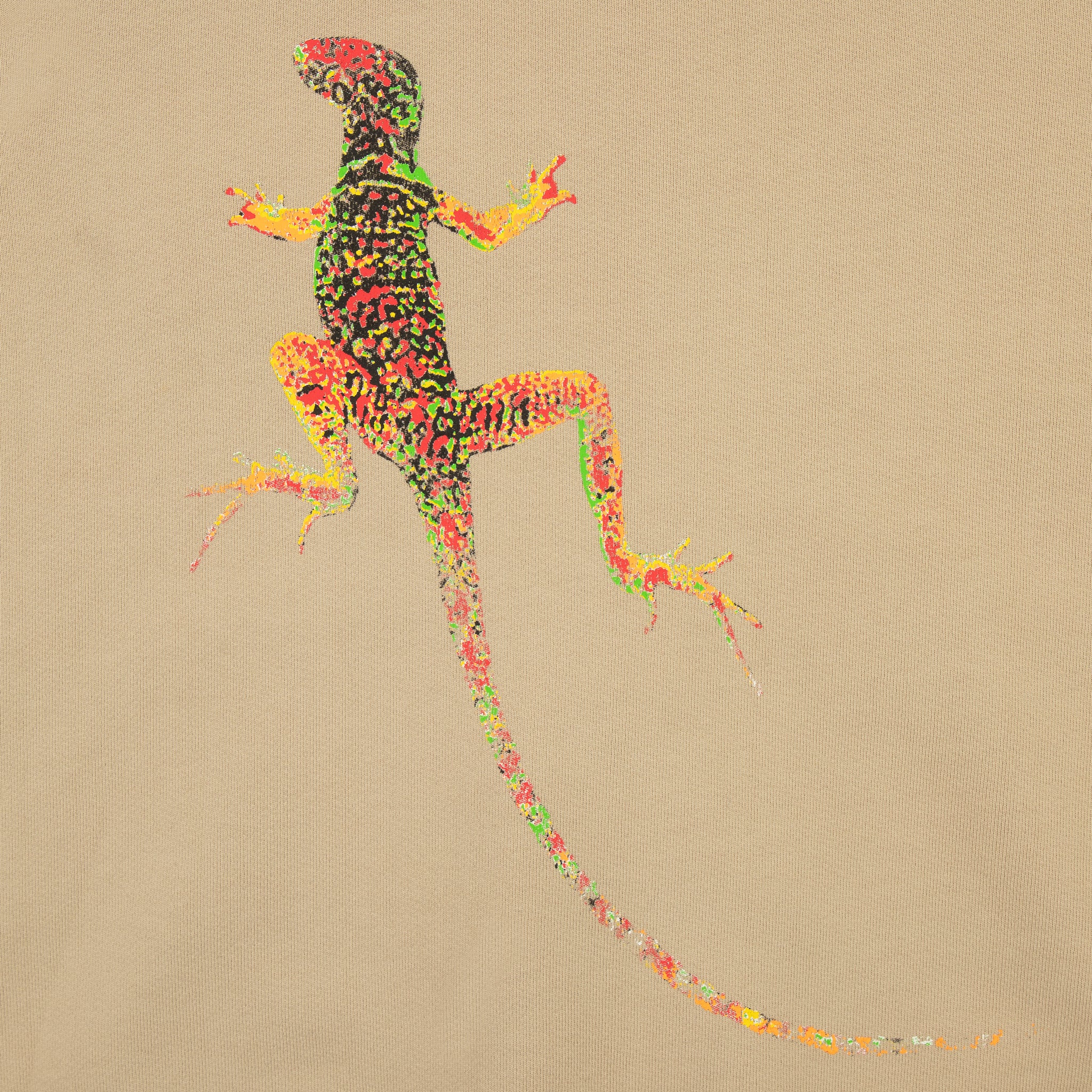 Desert Gecko Zip Up Hoodie (Sand)