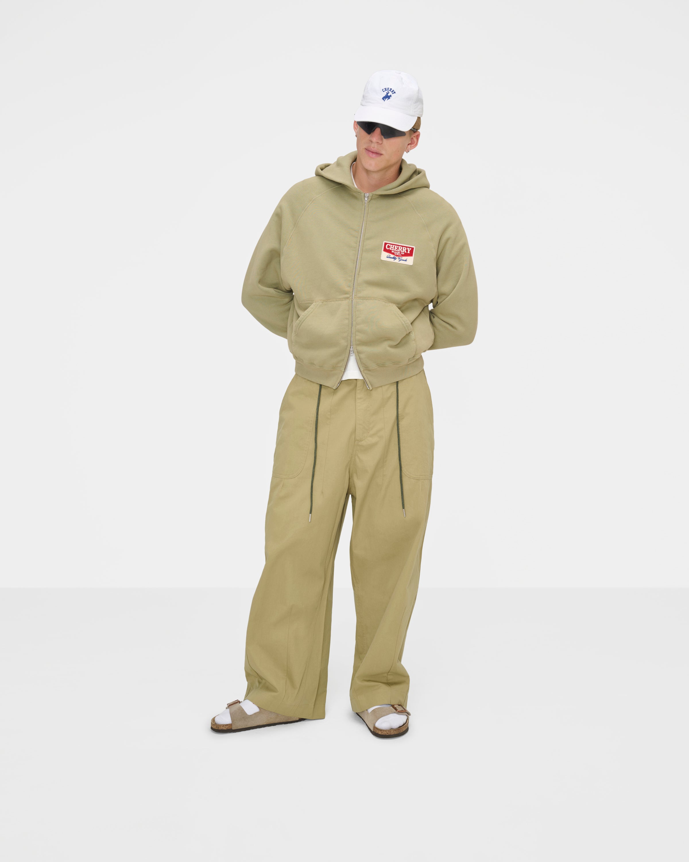 Desert Gecko Zip Up Hoodie (Cactus)