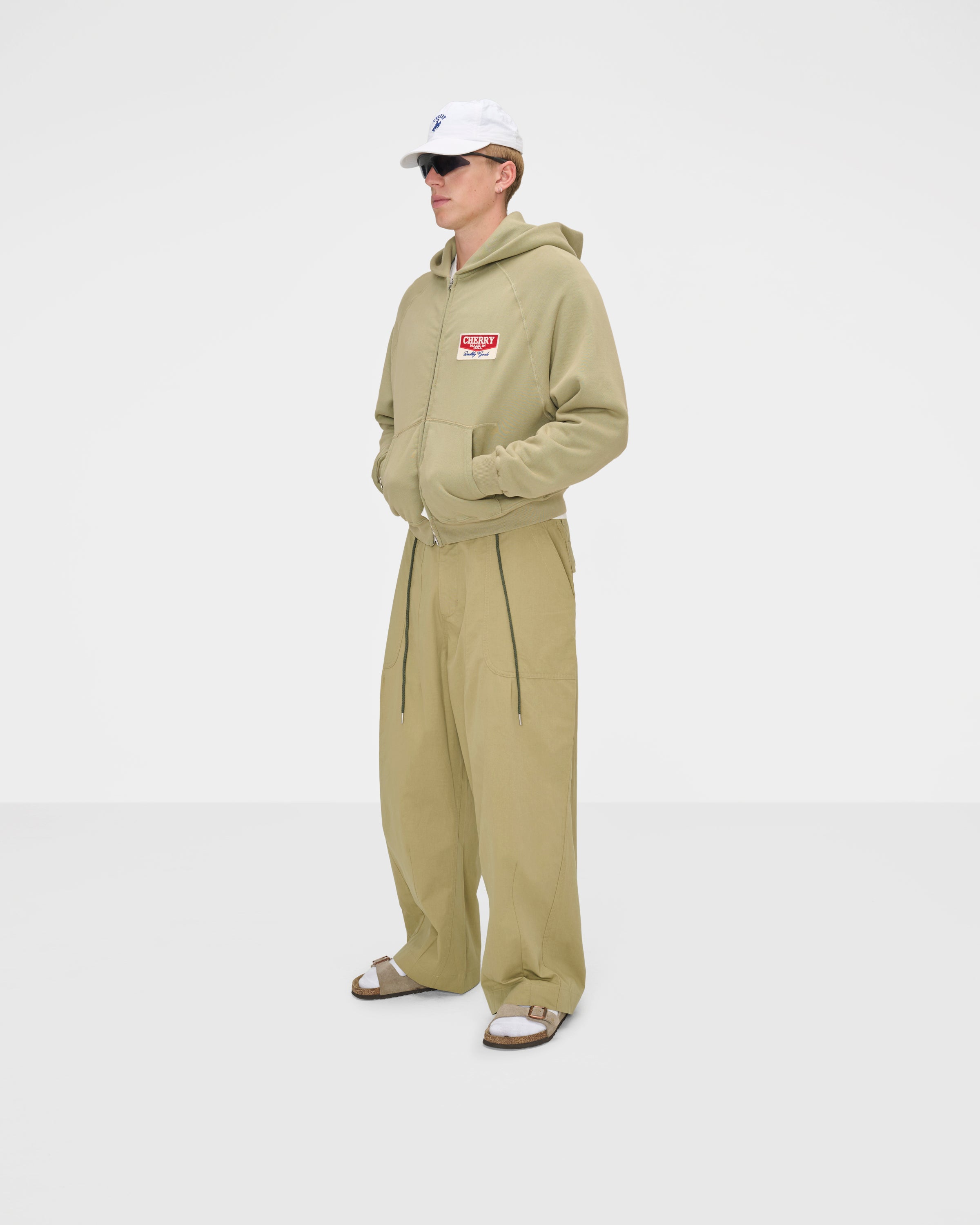Desert Gecko Zip Up Hoodie (Cactus)