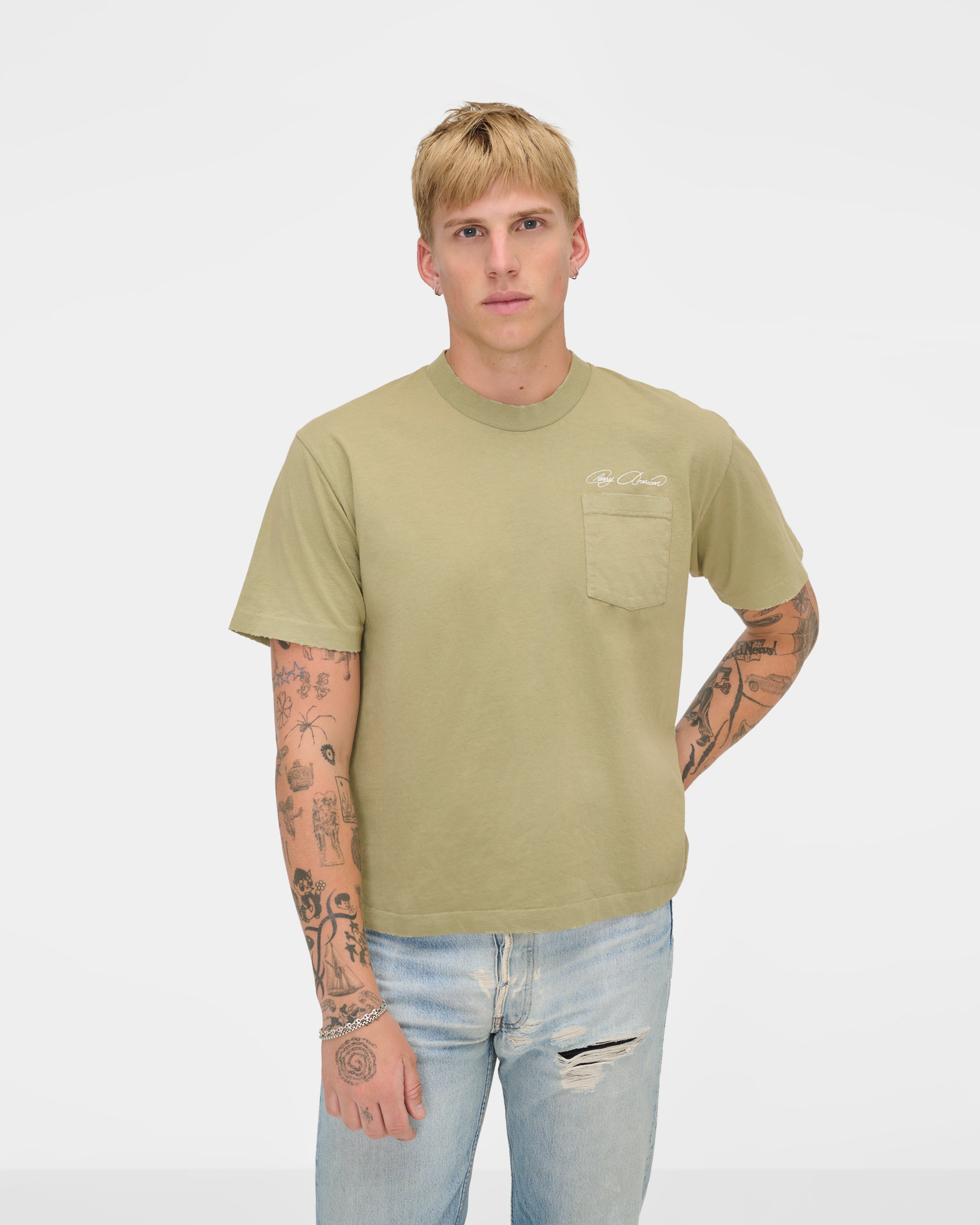 Cherry American Pocket T-Shirt (Cactus)
