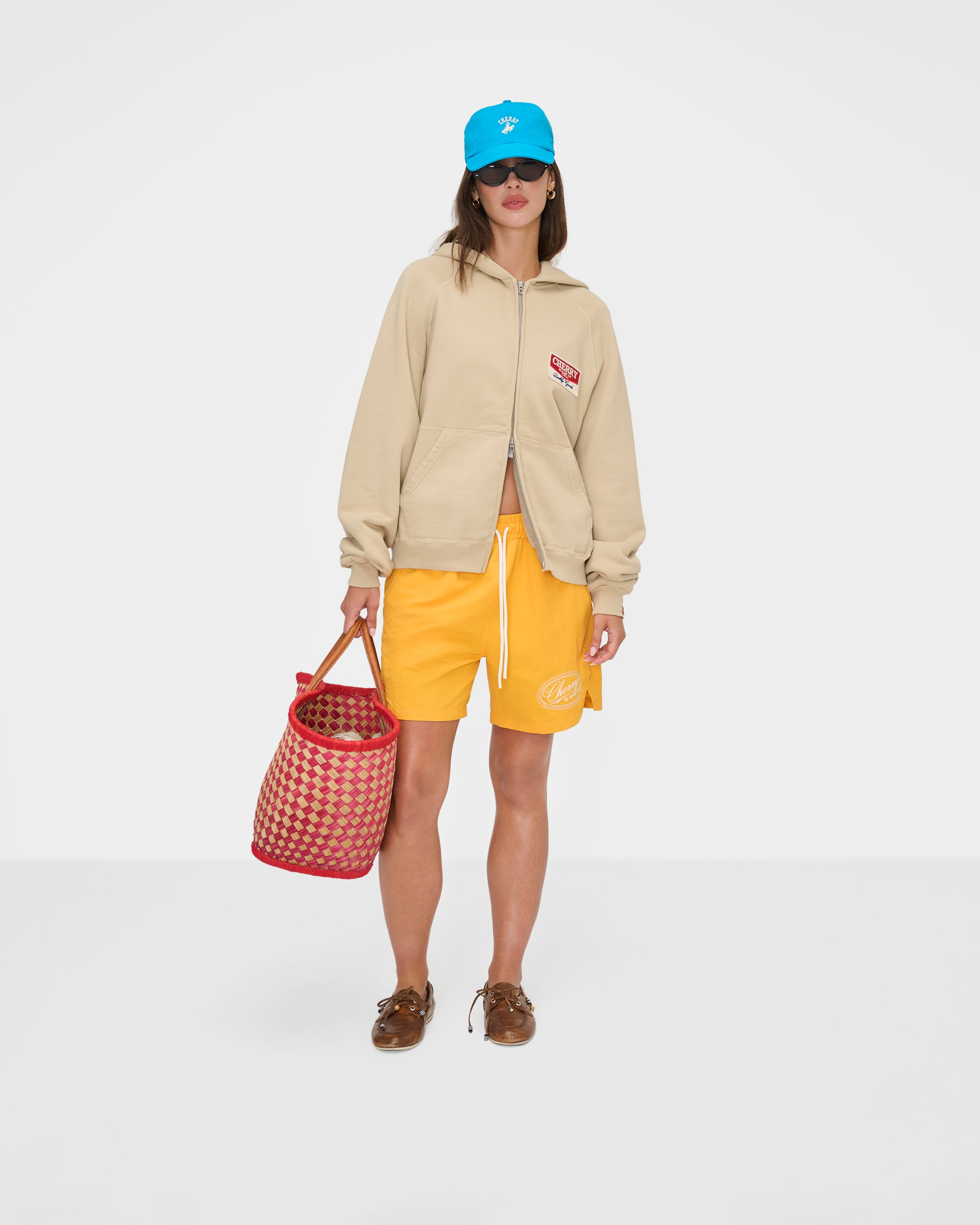 Desert Gecko Zip Up Hoodie (Sand)