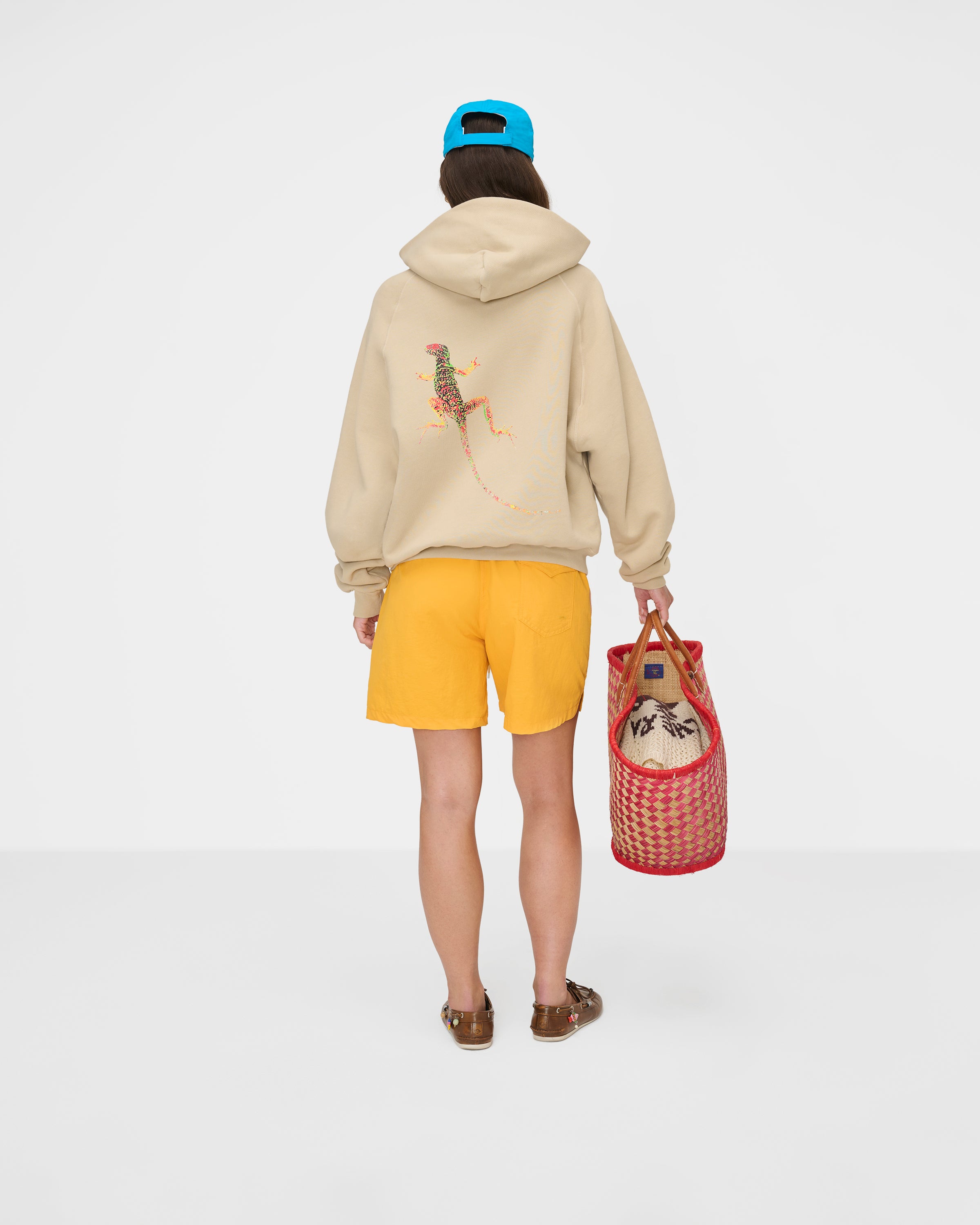 Desert Gecko Zip Up Hoodie (Sand)