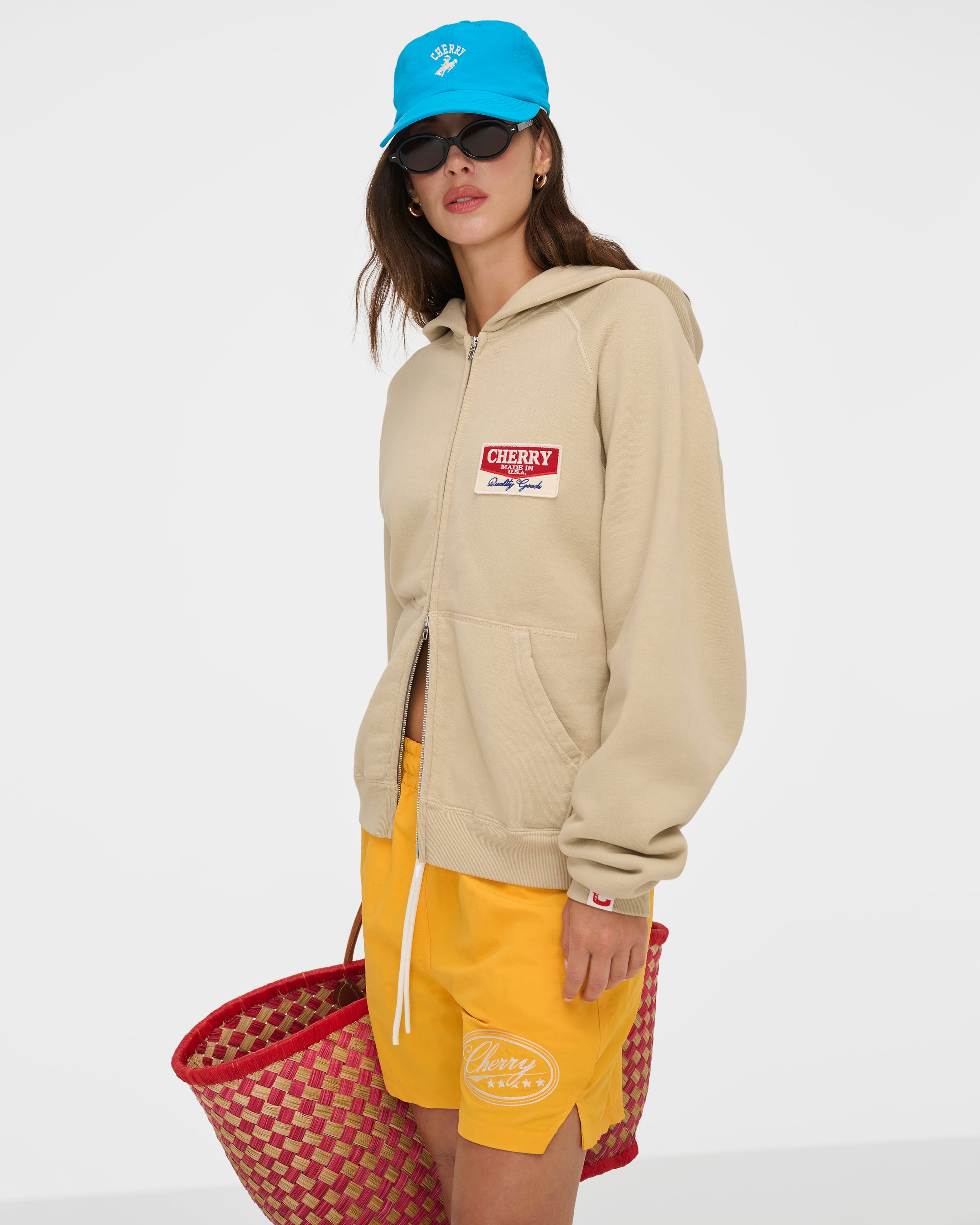 Desert Gecko Zip Up Hoodie (Sand)