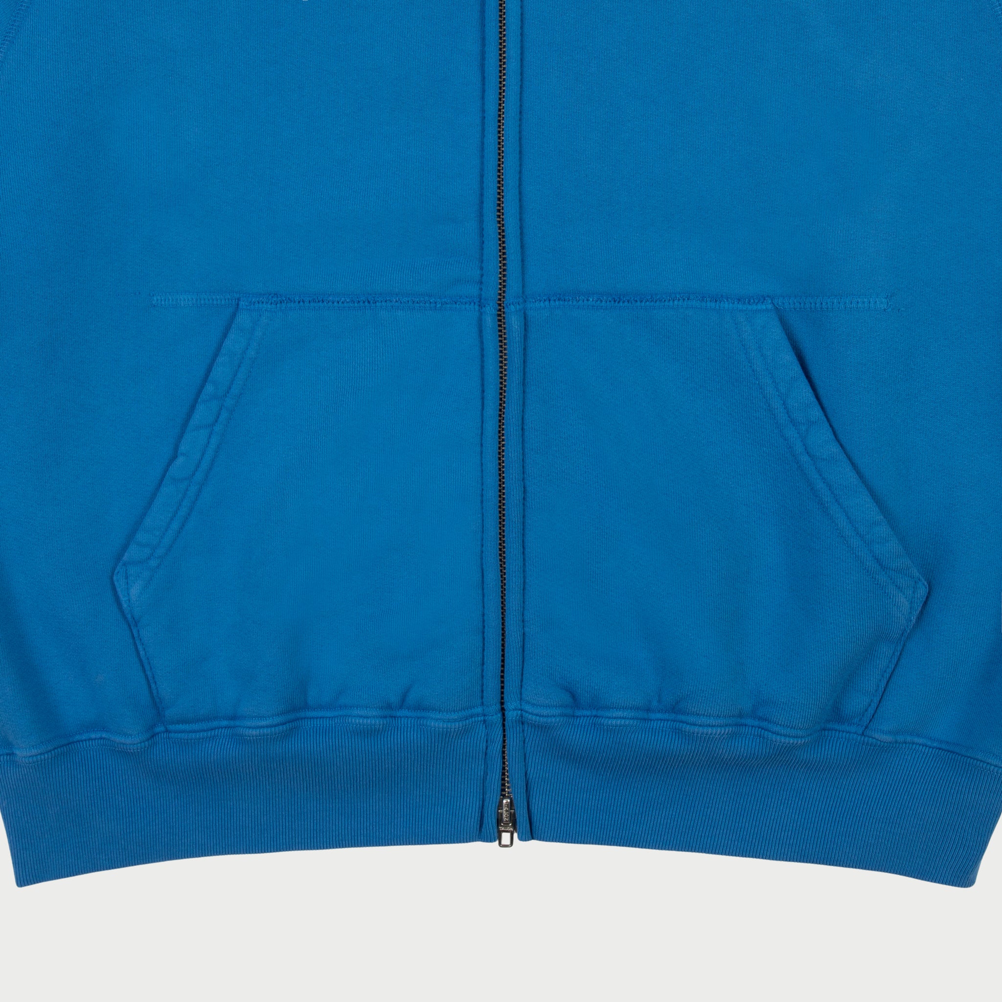 Raglan Zip Up Hoodie (River Blue)