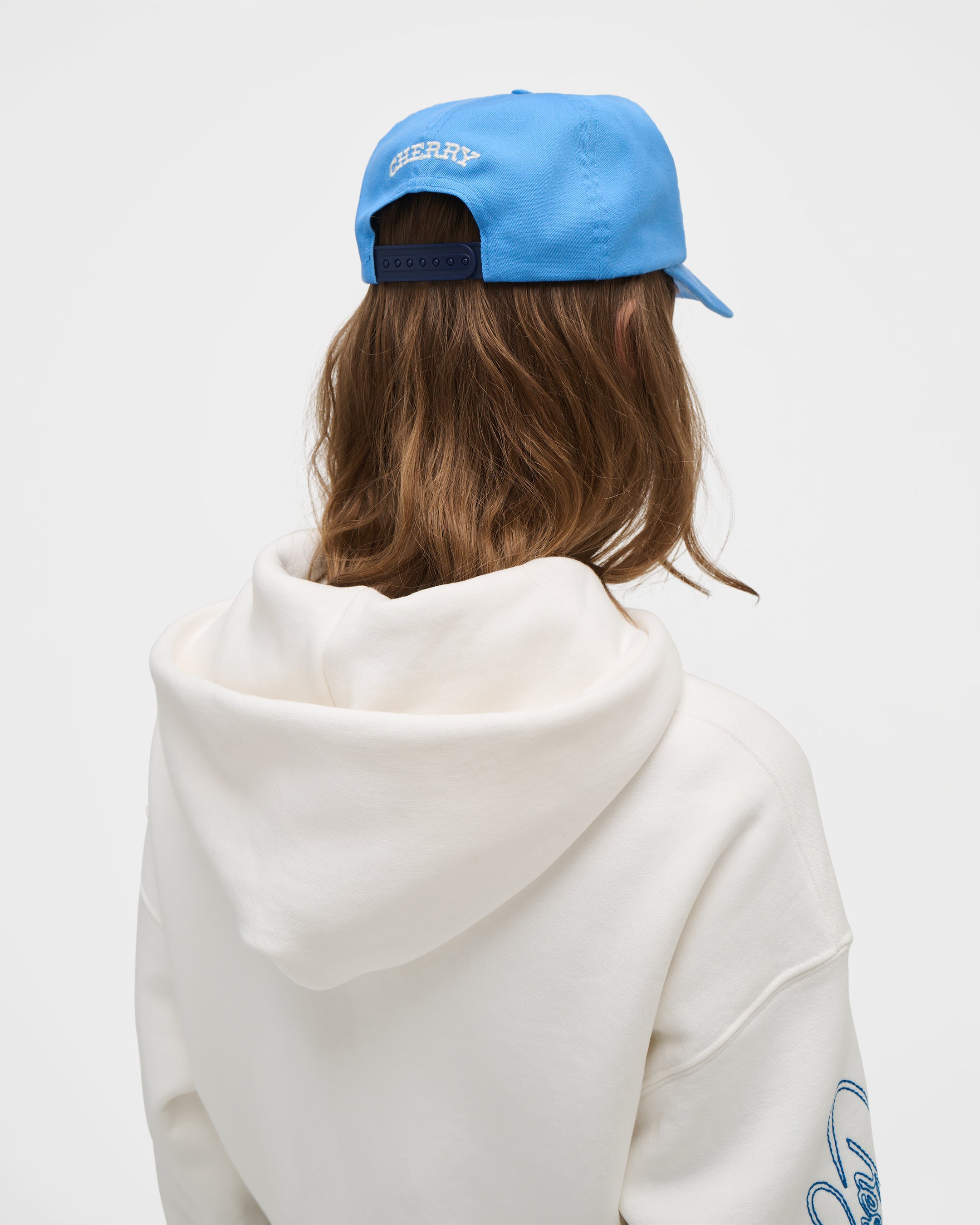 American Star Cropped Zip Hoodie (Vintage White)